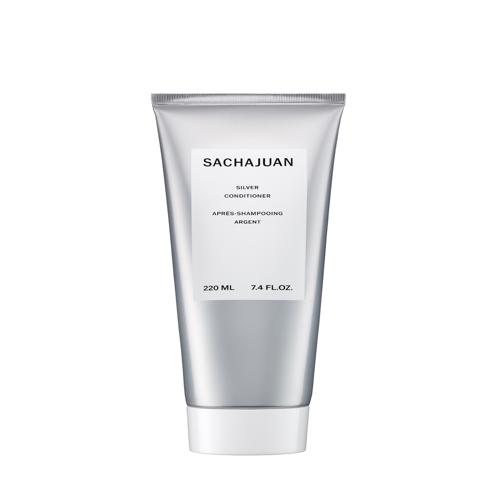 sachajuan Silver Conditioner 220 ml Après-Shampooing aux pigments Violets pour cheveux blonds