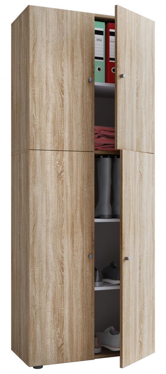 VCM my home Kleiderschrank Lona / Sonoma-Eiche