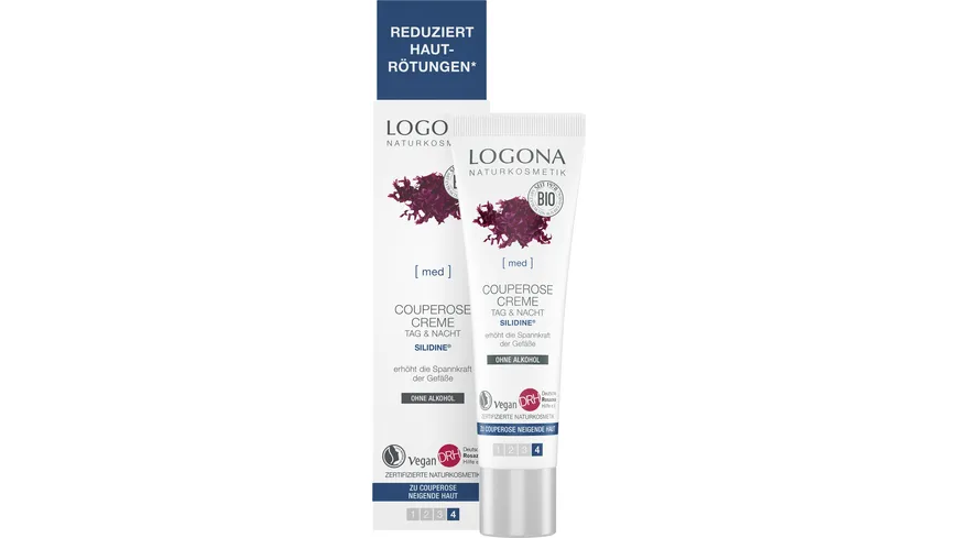 LOGONA MED Couperose Pflegecreme Rotalgenextrakt SILIDINE® 30 ml