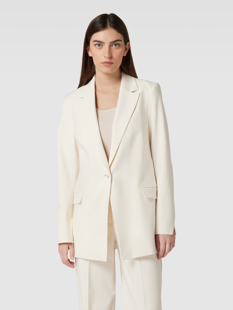 Blazer mit Reverskragen in ecru