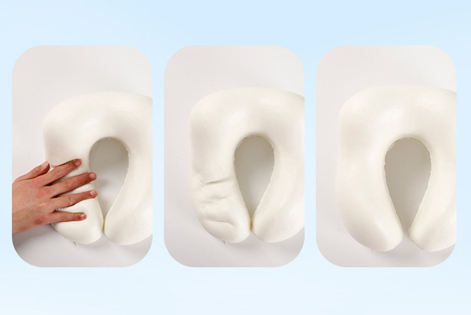 SCOHOME Nackenkissen Nackenkissen, Nackenhörnchen Memory Foam, Ergonomisch Gestaltetes Reisekissen, 1-tlg., Neuer Typ Nackenkissen Reise, für Flugzeug, Zug, Auto, Büro