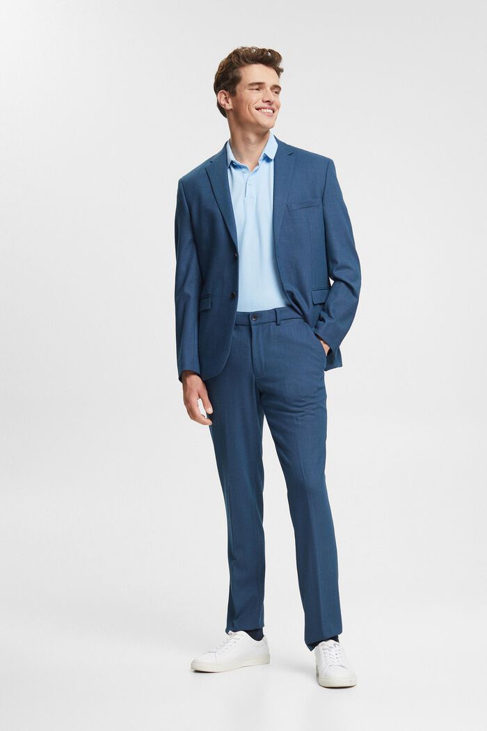 Mix & Match: Anzughose mit Birdseye-Muster