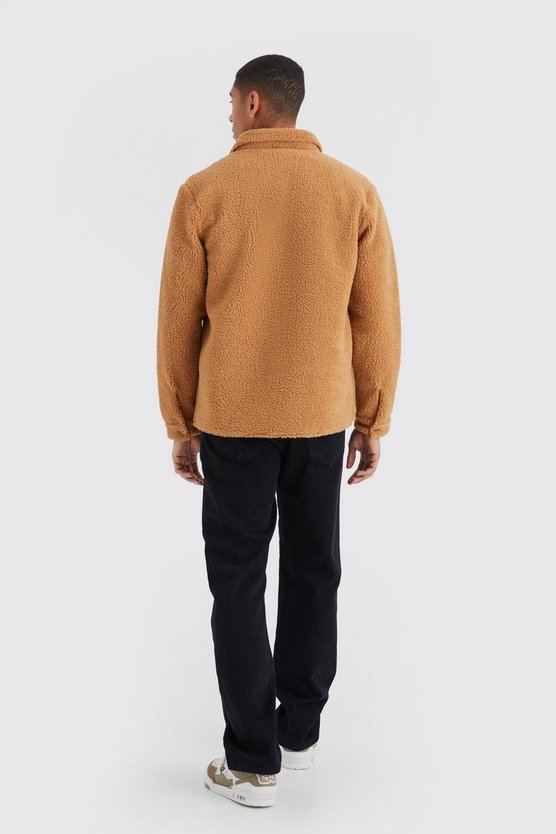Utility-Overshirt mit Borg-Tasche