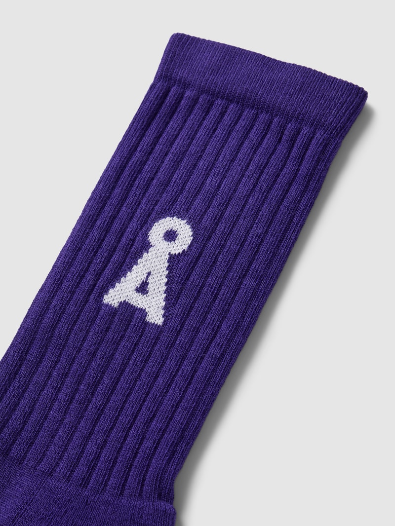 Socken mit Label-Details Modell 'SAAMUS BOLD' in purple