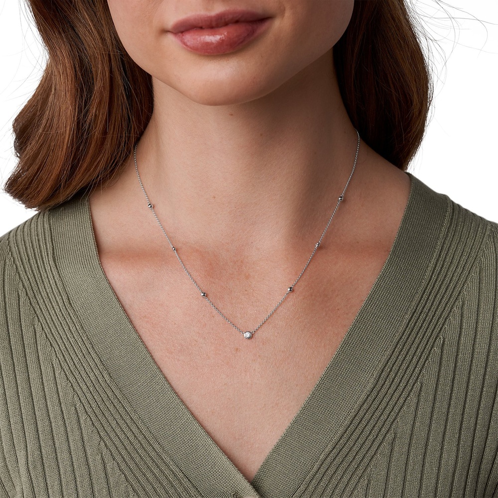 Fossil Chaînette 925 Argent collier