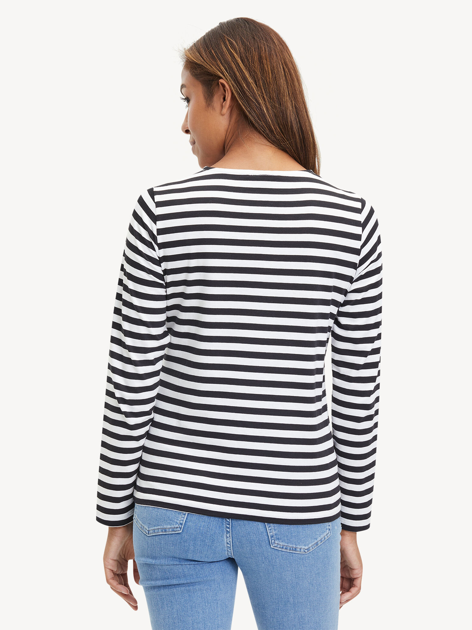 Langarmshirt - blanc