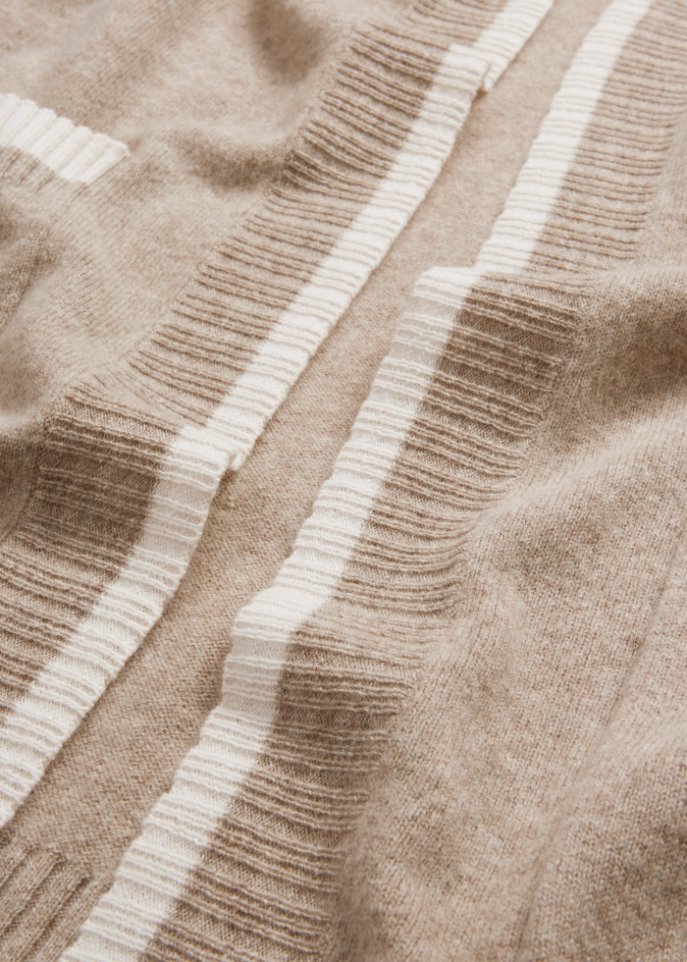 Wollstrickjacke mit Good Cashmere Standard®-Anteil