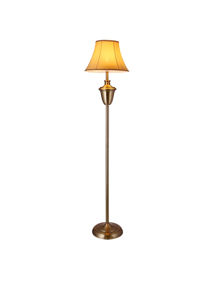 lux.pro Stehleuchte Madrid in Beige Braun (H)157cm (D)35cm günstig kaufen onesize