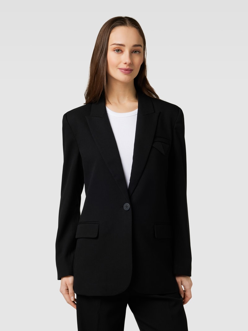 Blazer mit Brustleistentasche Modell 'CMTAILOR-JA' in schwarz