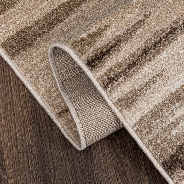 Läufer Läufer Flurläufer Modern für Vorzimmer, Küche - Beige Creme, Mazovia, 70 x 100 cm, Kurzflor, Meterware, Höhe 10 mm, Kurzflor - niedrige Florhöhe