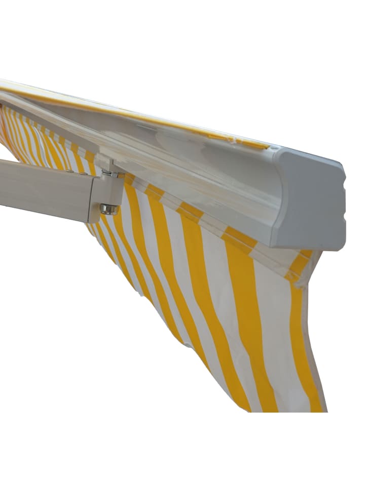 MCW Gelenkarmmarkise H790, Polyester, grau-braun günstig kaufen onesize