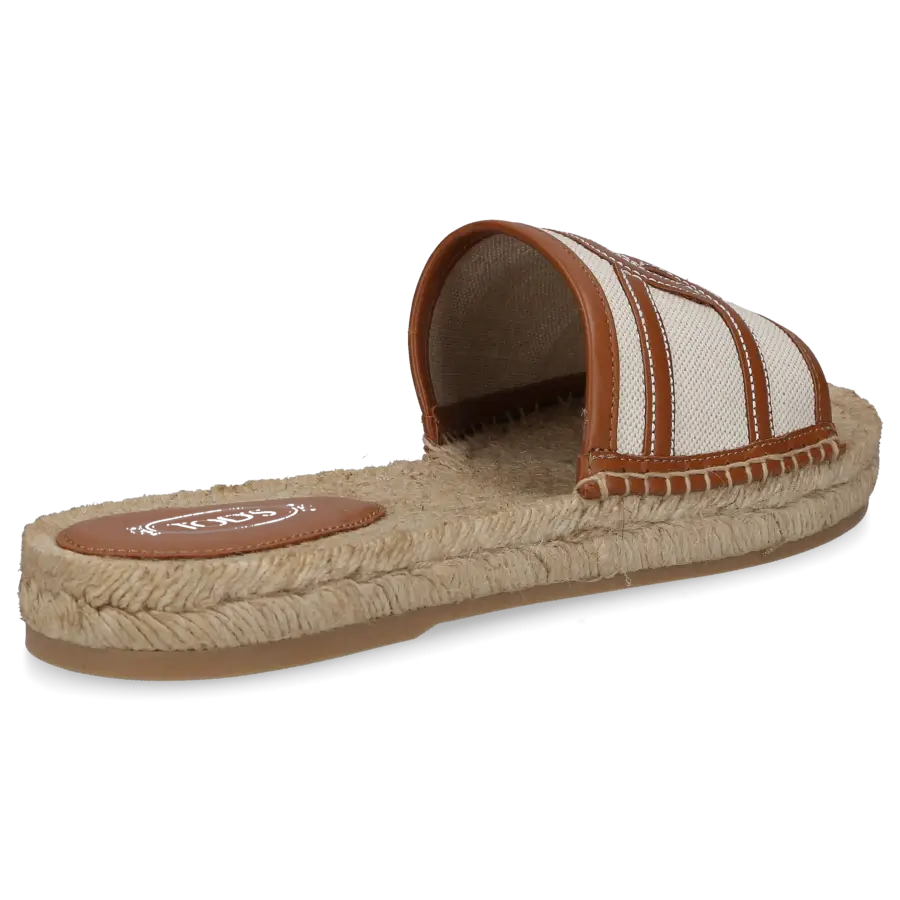 Tod's - Pantoletten KATE Canvas - weiß