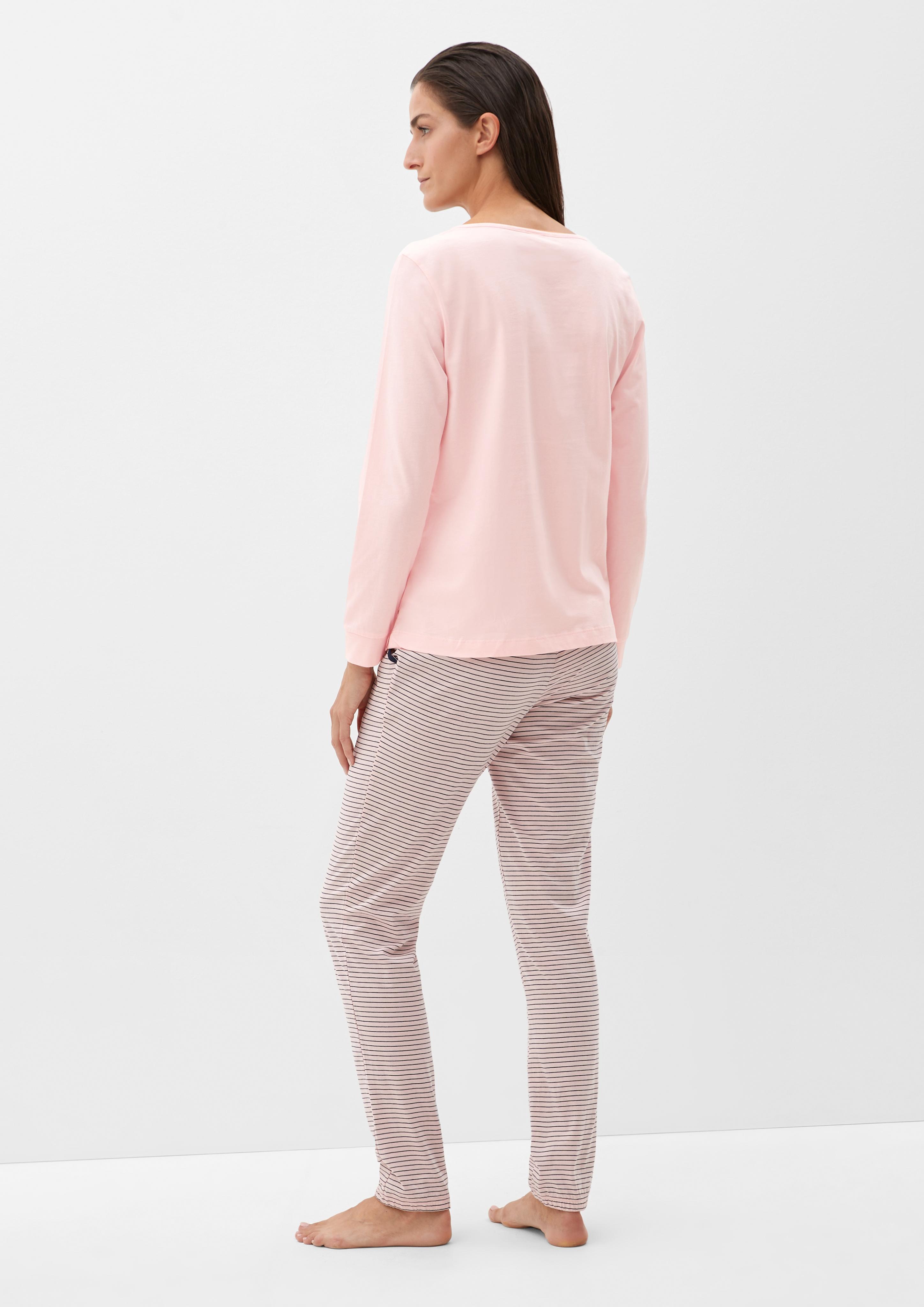 Pyjamashirt aus Baumwolljersey  6006276-4000