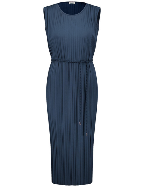 Plisseekleid mit Kordel-Taillenband