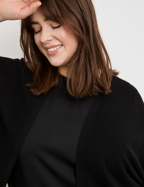 Oversized-Strickjacke mit halbem Arm