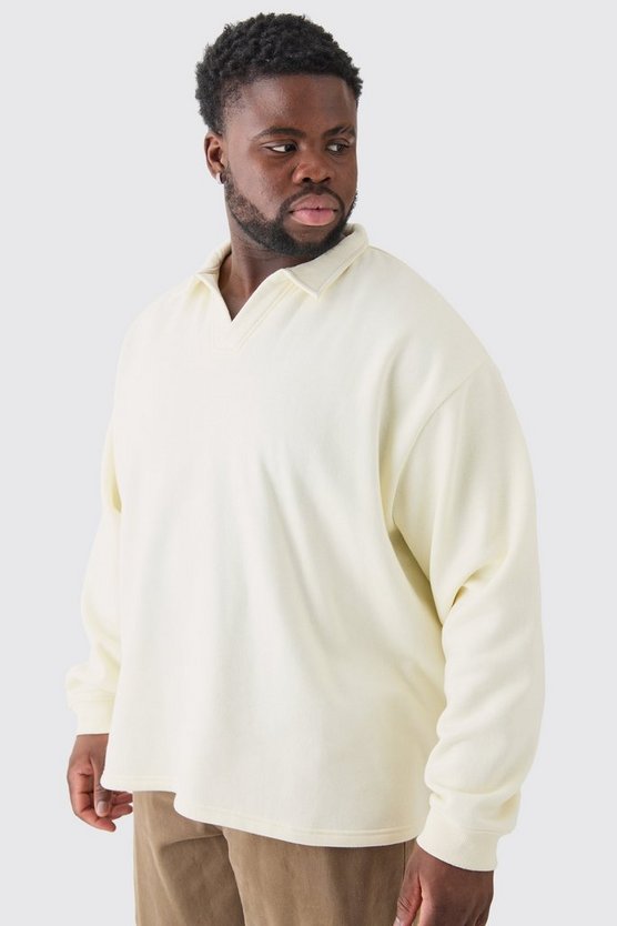 Plus Oversize Rugby-Poloshirt