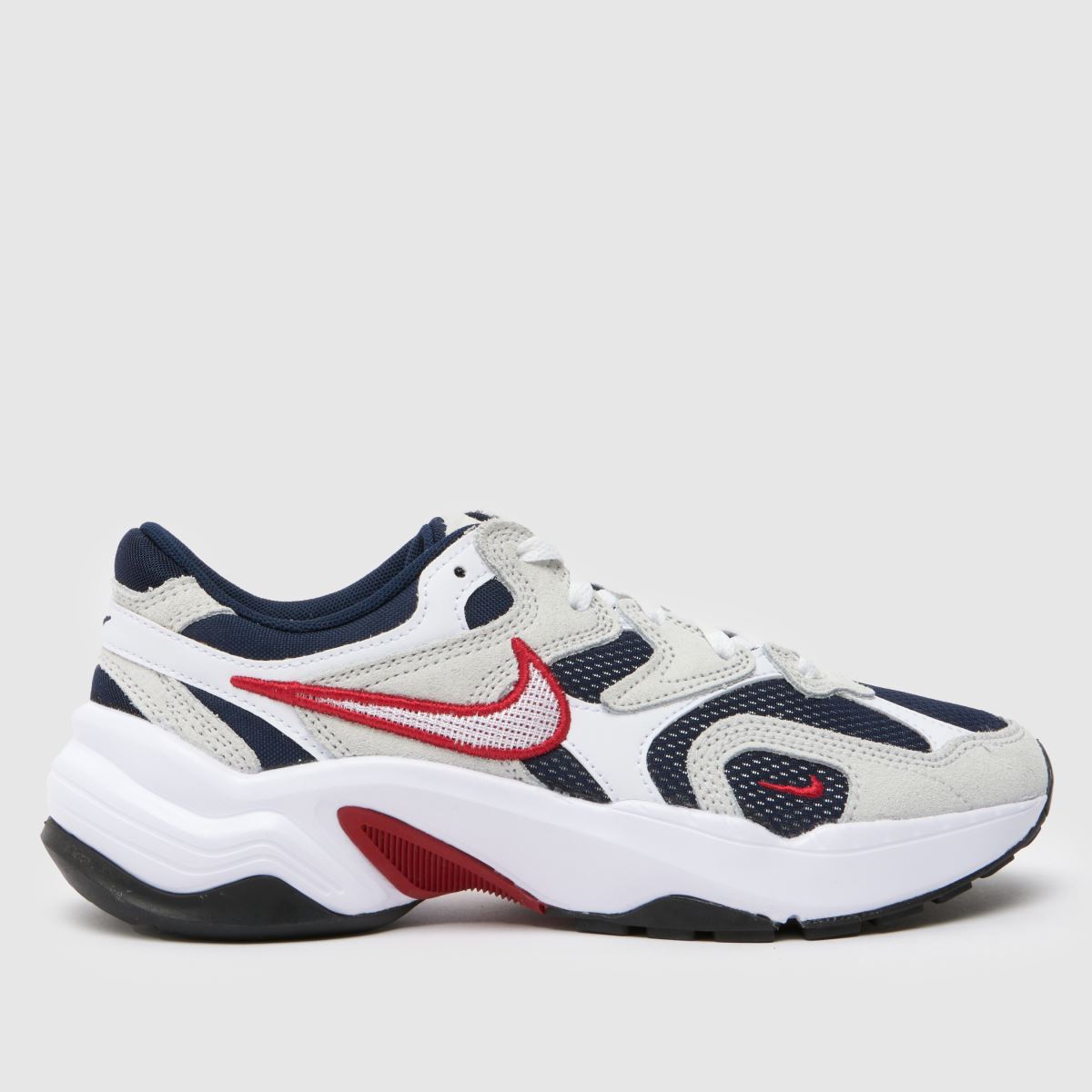 Nike al8 träningsskor i vitt och marinblått