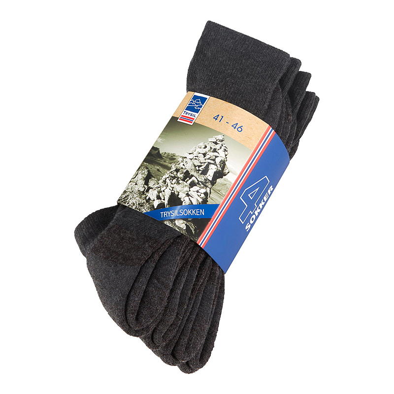 Trysil Trysilsokk 4-pk str 41/46 God og Varm