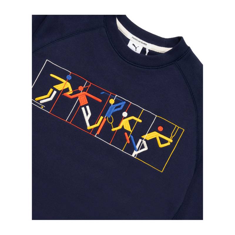 PUMA MMQ HEROES Graphic Crew Sweatshirt Sweatshirt Herren