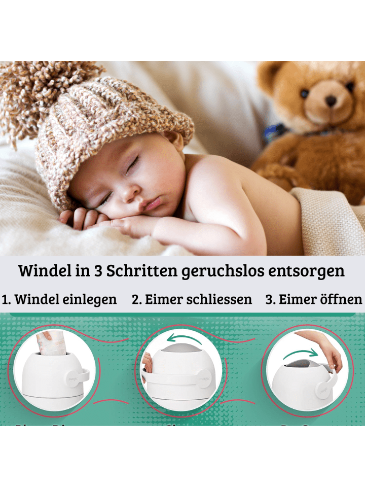 Kinderhaus Blaubär Magic Majestic Windeleimer mit 1er Nachfüllpack TOP in Green Green günstig kaufen onesize