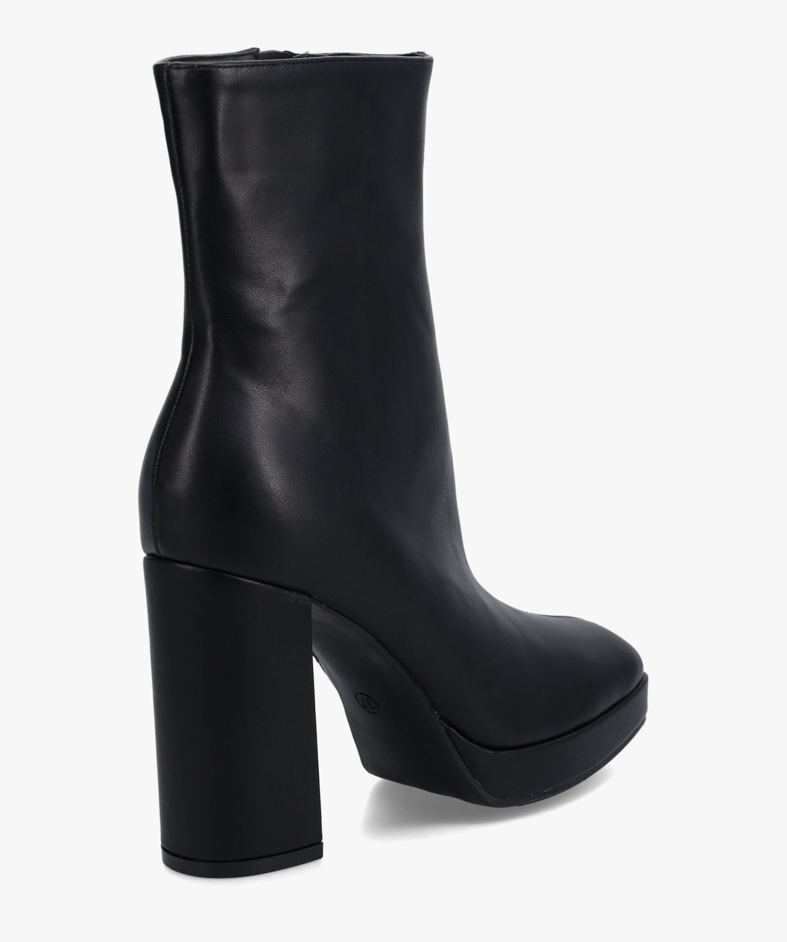 Boots femme unies à talon et bout carré – Claudia Ghizzani noir | GEMO