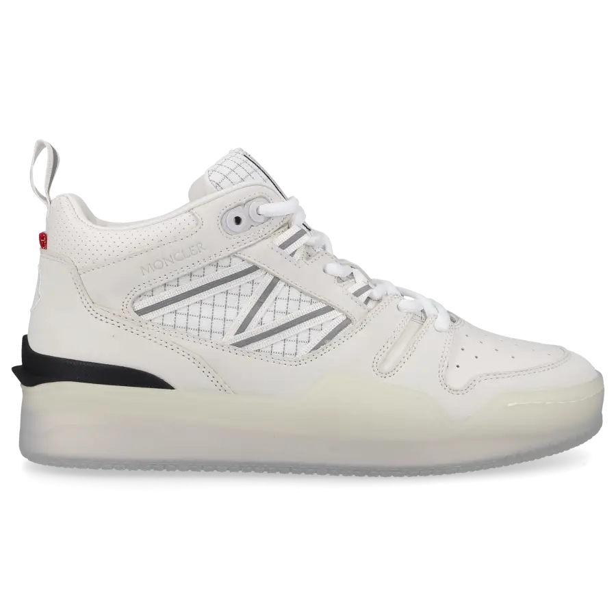 Moncler - Sneaker high PIVOT Kalbsleder - weiß