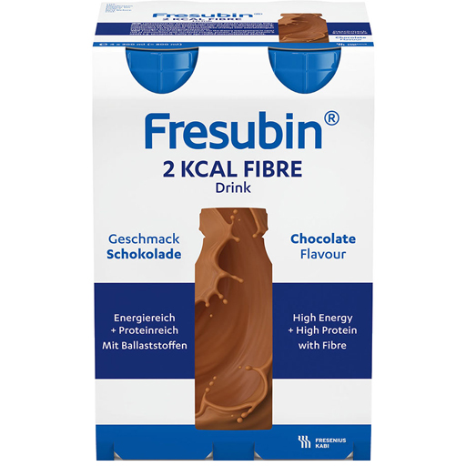 FRESUBIN 2 kcal Fibre DRINK Schokolade Trinkfl.  4X200 ml  Lösung
