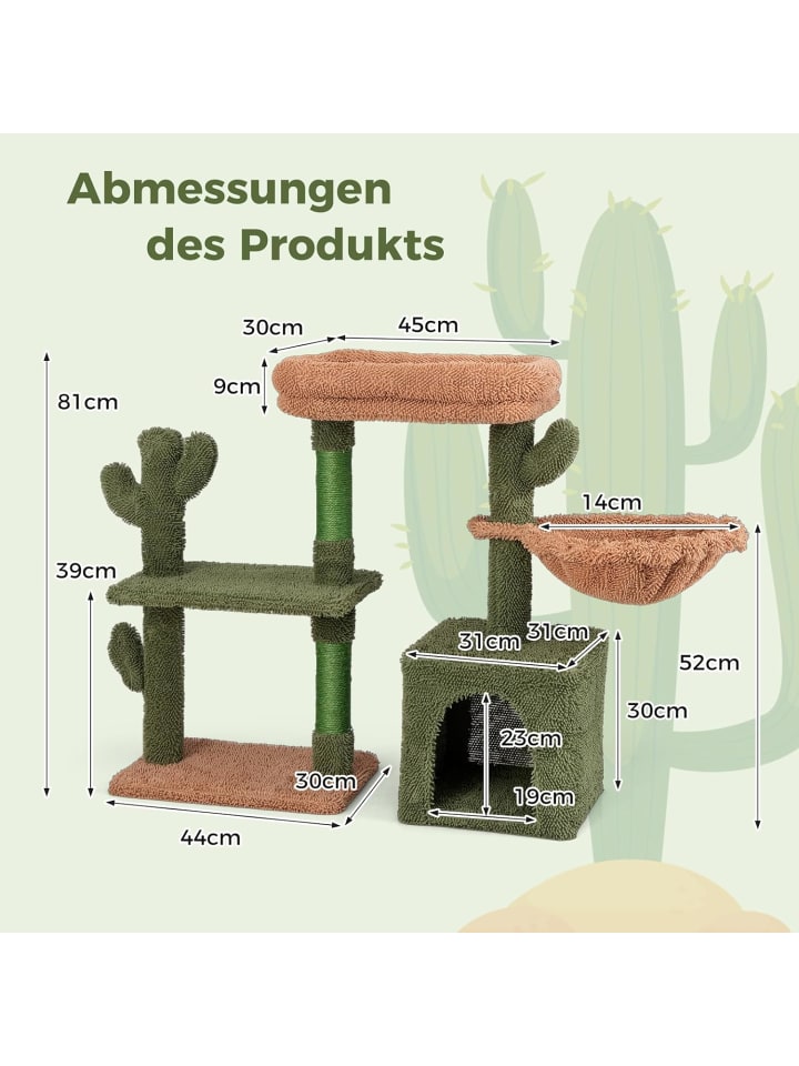 COSTWAY Kratzbaum Kaktus in Grün günstig kaufen onesize