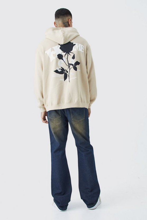 Tall Oversize Sweatshirt mit Homme Rosen Print