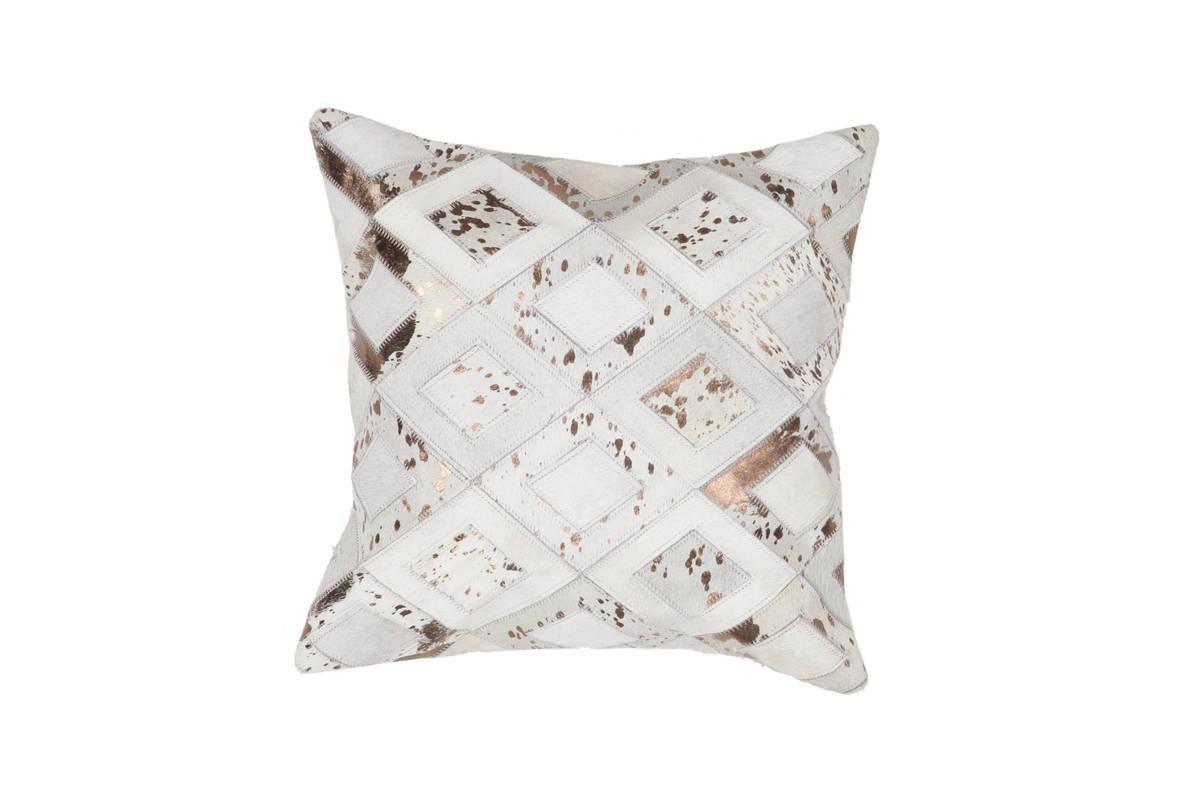 Kayoom Spark Pillow 110 Elfenbein / Chrom 45cm x 45cm