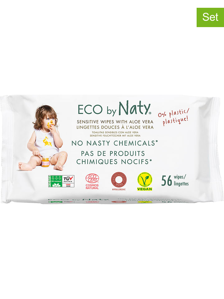 Naty 12er-Set: Feuchttücher 