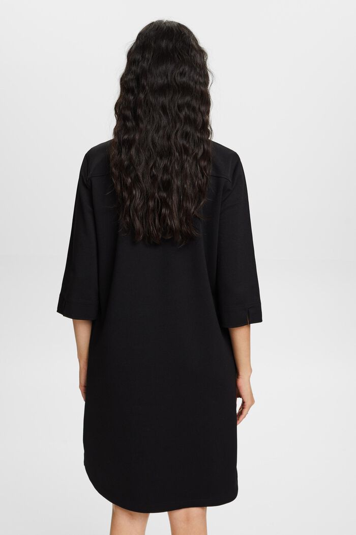Hemdblusenkleid aus Punto-Jersey