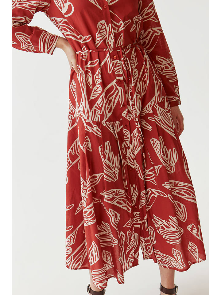 TATUUM Kleid in Rot/ Weiß günstig kaufen