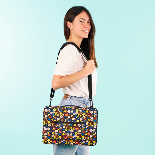 Beijing CBD 13/14 inch laptop sleeve, navy blue