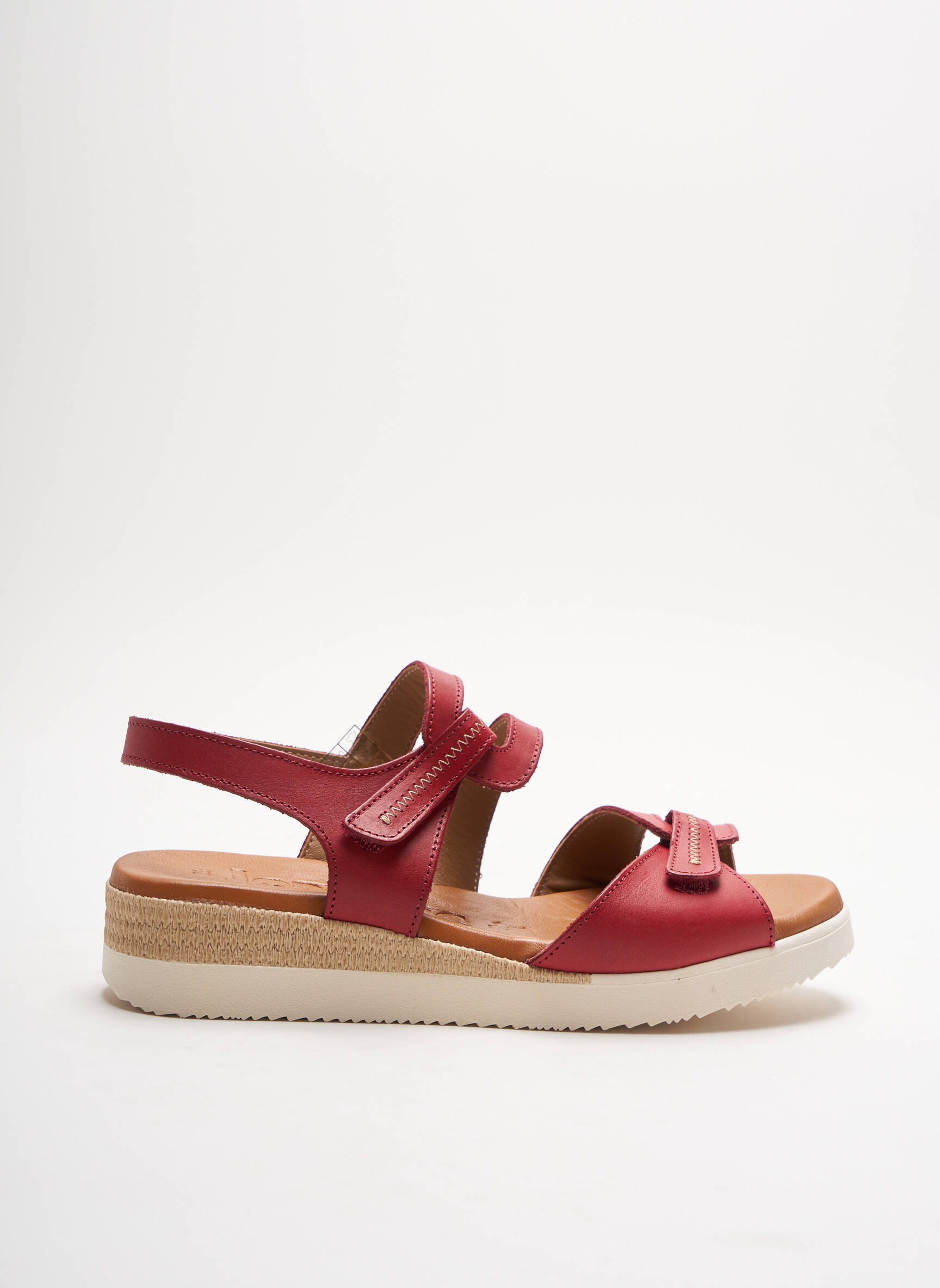 Jordana Sandales Nu Pieds Femme couleur rouge