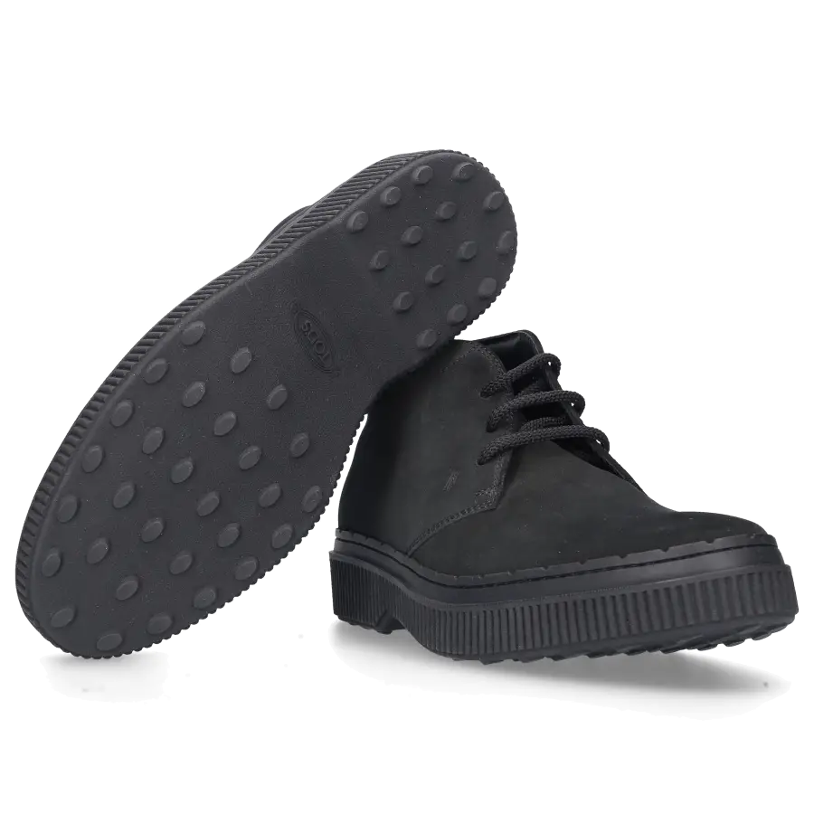 Tod's - Schnürboots A00D80 Veloursleder - schwarz
