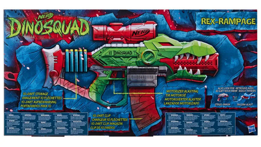 Hasbro - Nerf DinoSquad Rex-Rampage Blaster