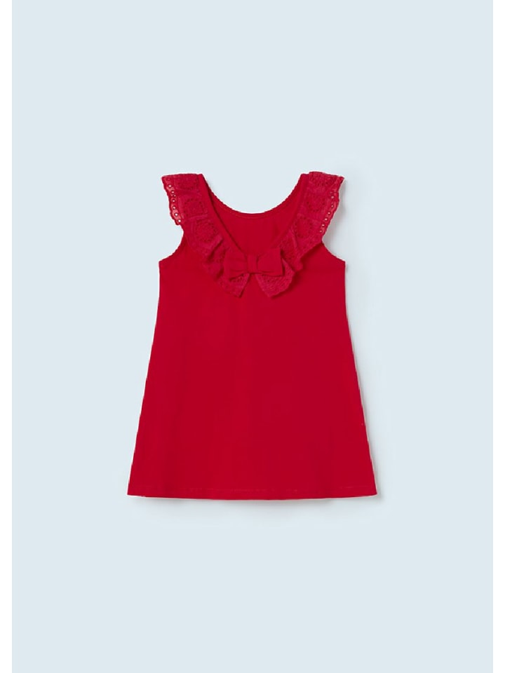 Mayoral Sommerkleid mit Schleife am Rücken in rot günstig kaufen 68