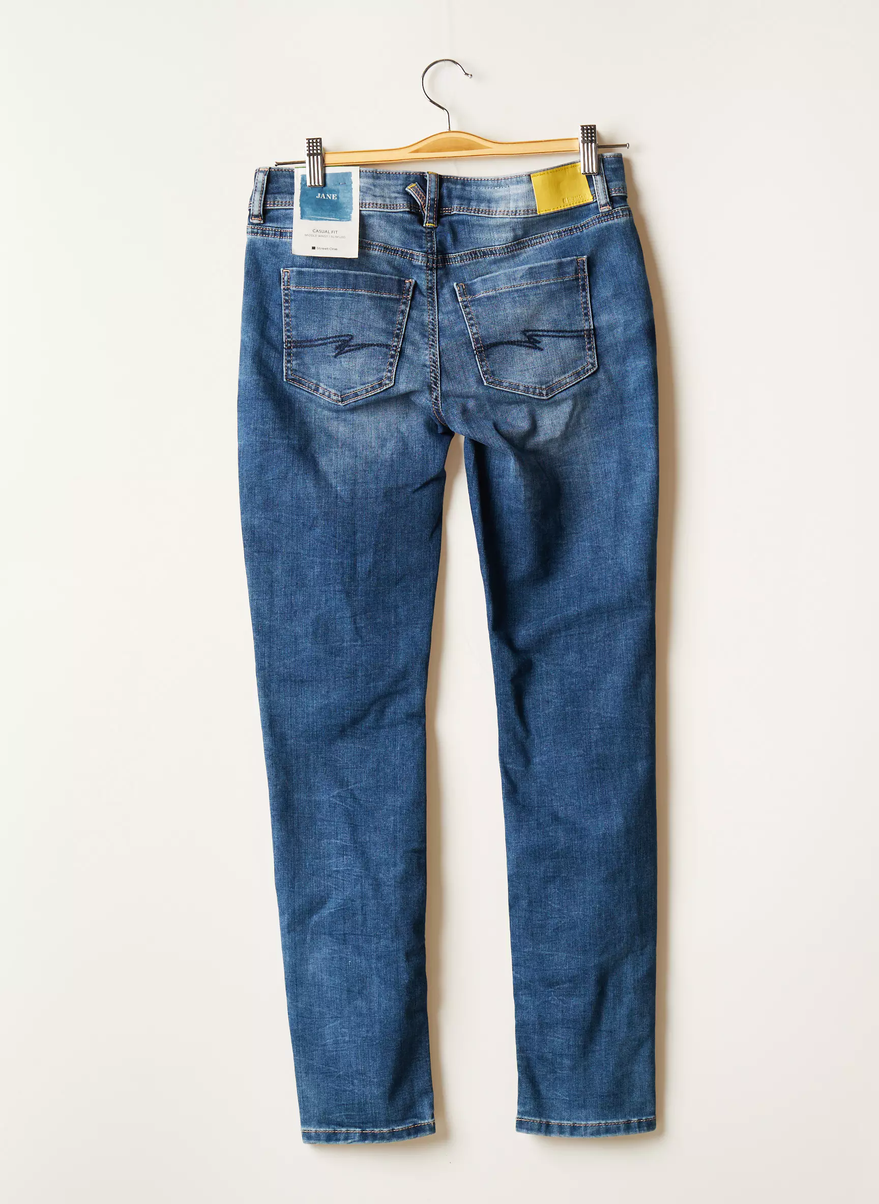 Street One Jeans Coupe Slim Femme couleur bleu