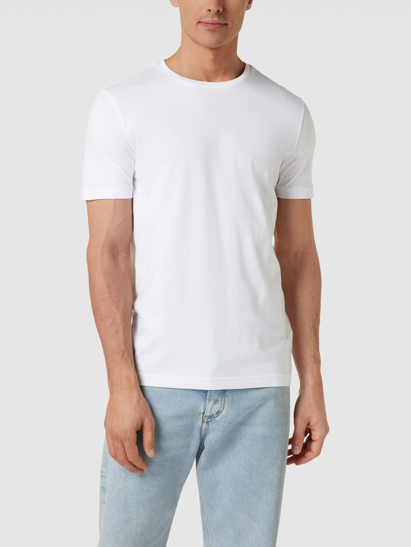 T-Shirt mit Rundhalsausschnitt in weiß