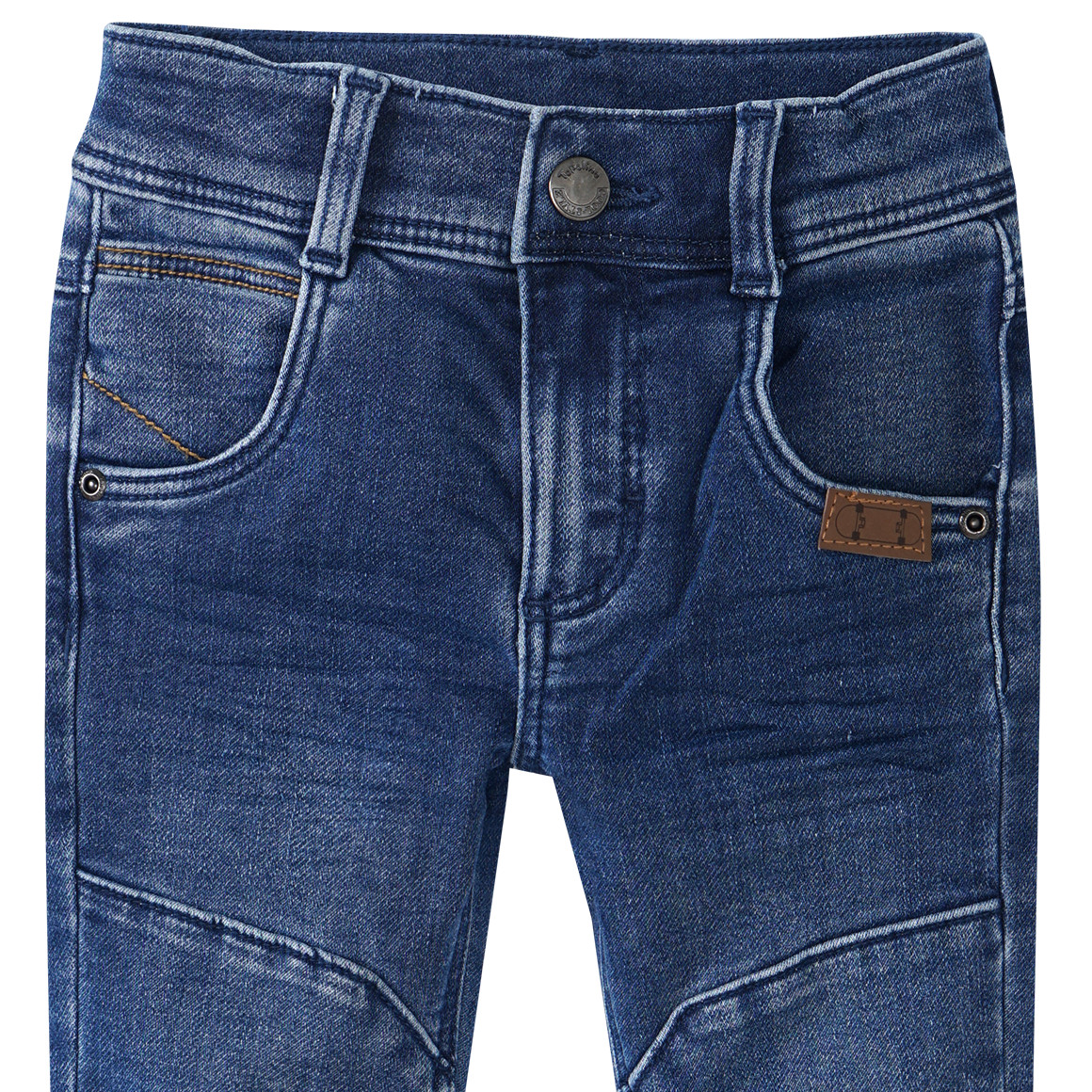 Jungen Slim-Jeans im Biker-Style