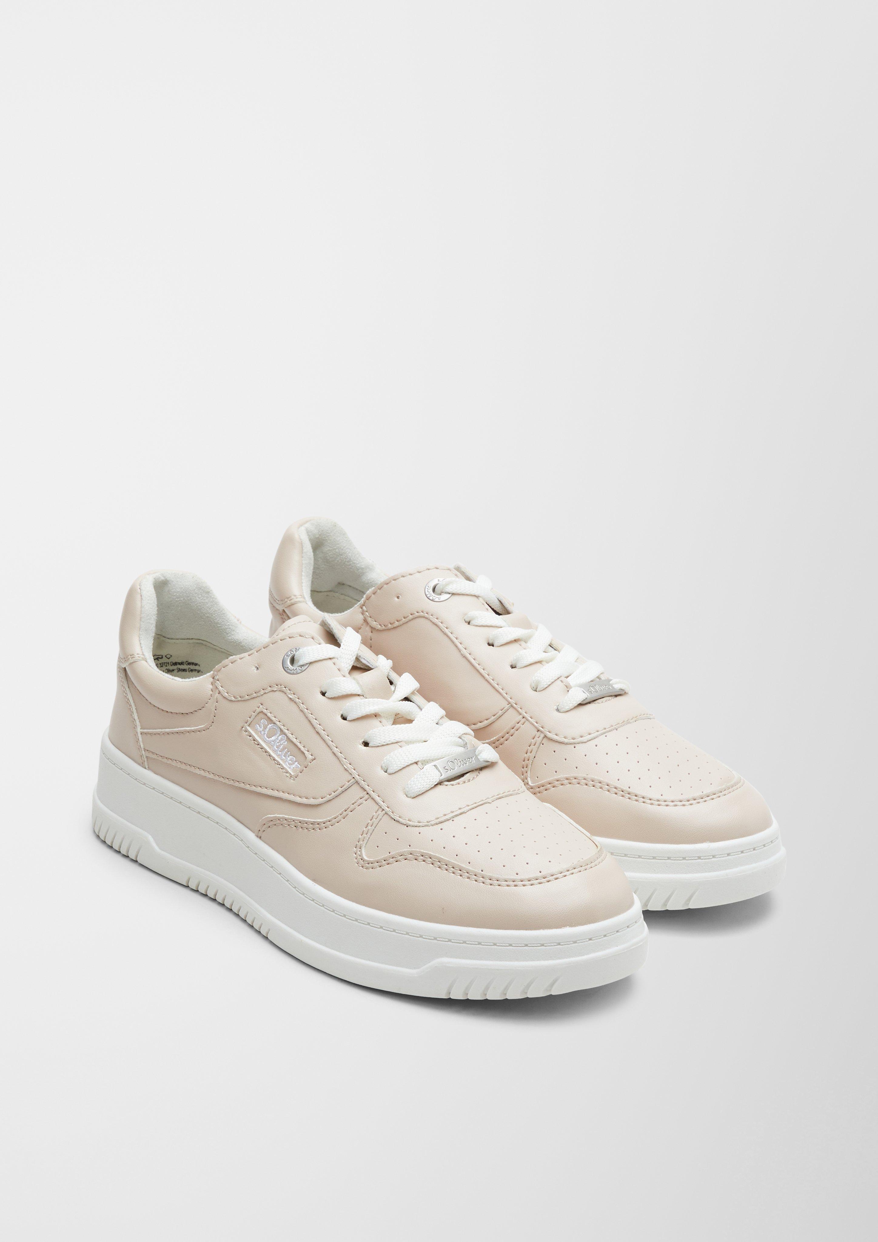 Kunstleder-Sneaker mit Plateau  6006416-518