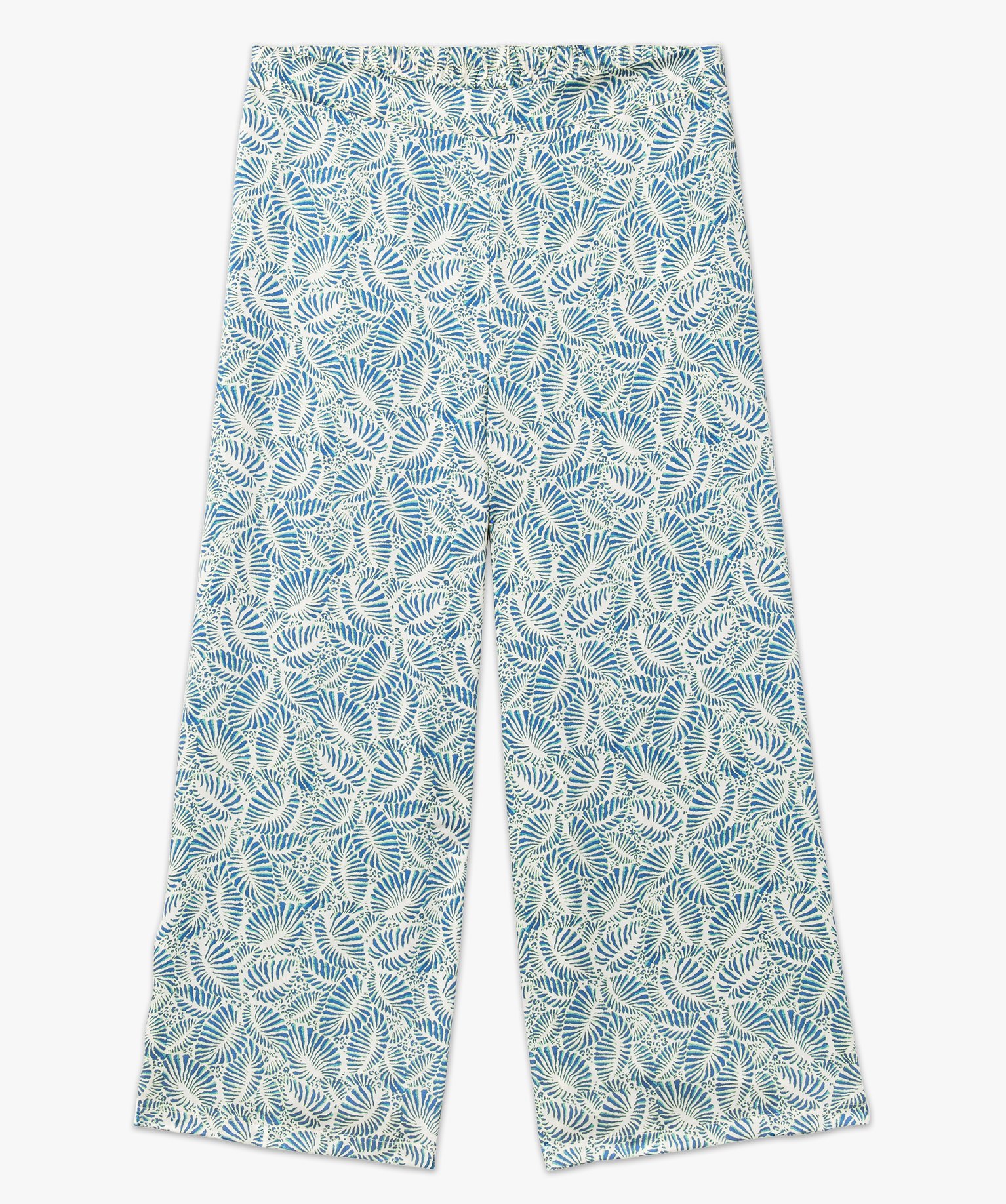 Pantalon en satin imprimé femme grande taille imprime | GEMO