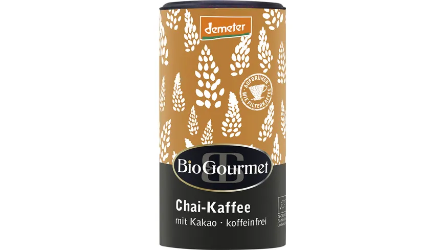BioGourmet Bio Kaffee Chai & Kakao Ohne Koffein 200 g