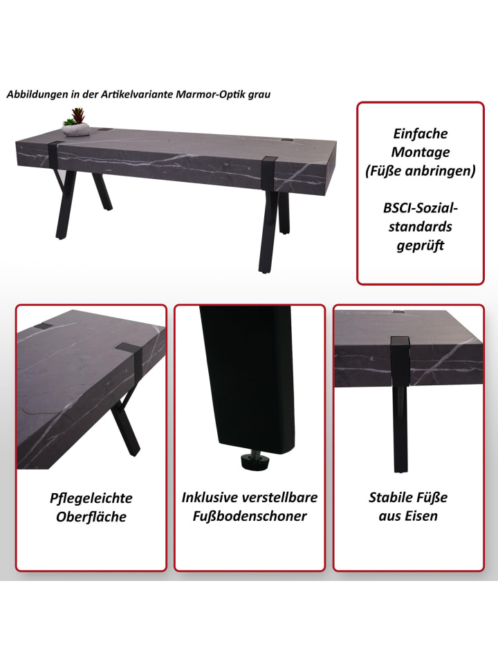 MCW TV-Rack L54, Marmor-Optik grau günstig kaufen onesize