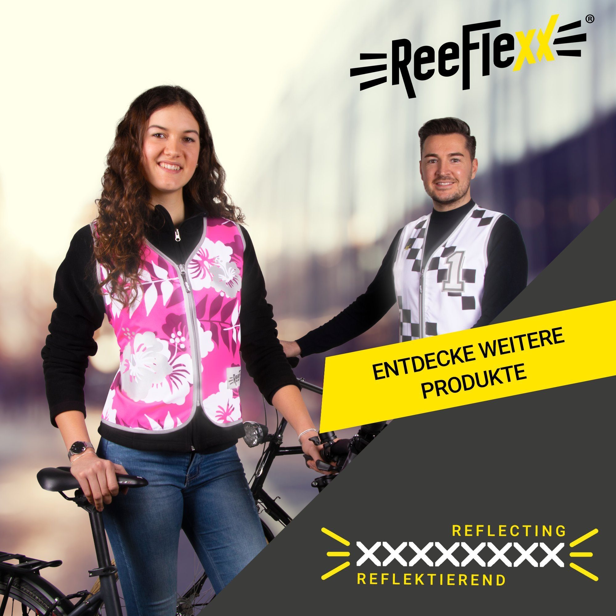 ReeFlexx Warnweste Pink Nautic Compass - Damenwarnweste