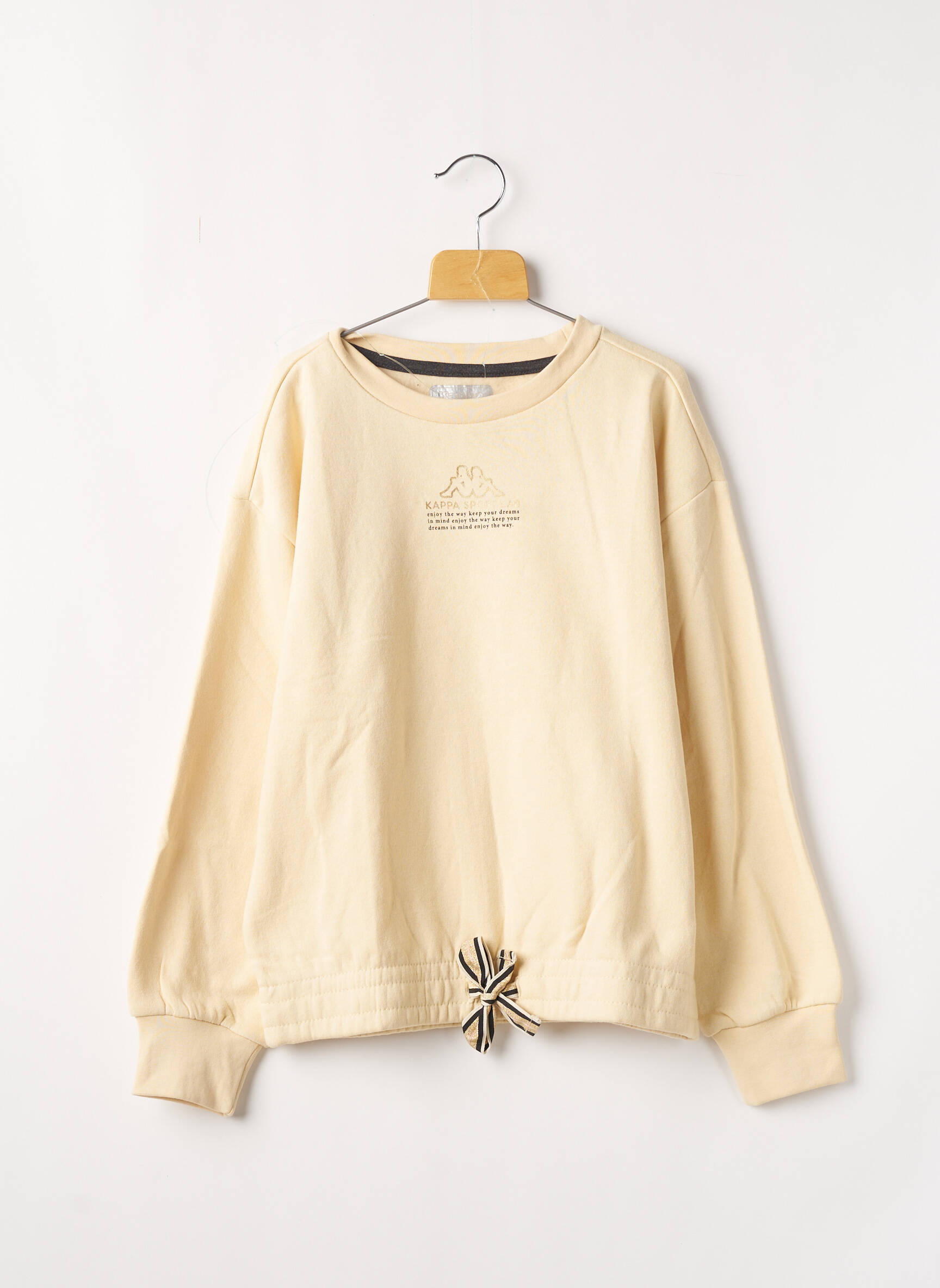 Kappa Sweats Fille couleur beige
