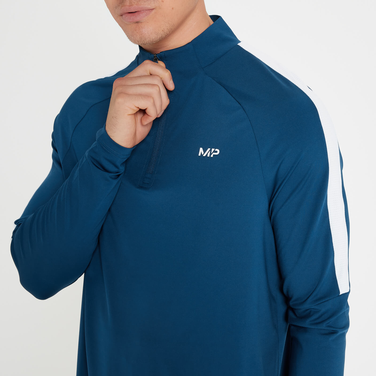 Haut à fermeture éclair ¼ MP Tempo pour hommes – Bleu intense