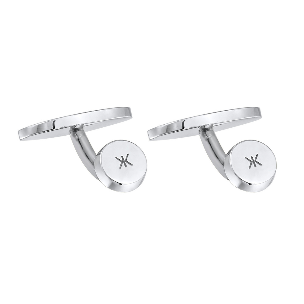 KUZZOI KUZZOI Boutons de Manchette Hommes Ovale Elégant en argent sterling 925 bouchon de bouteille