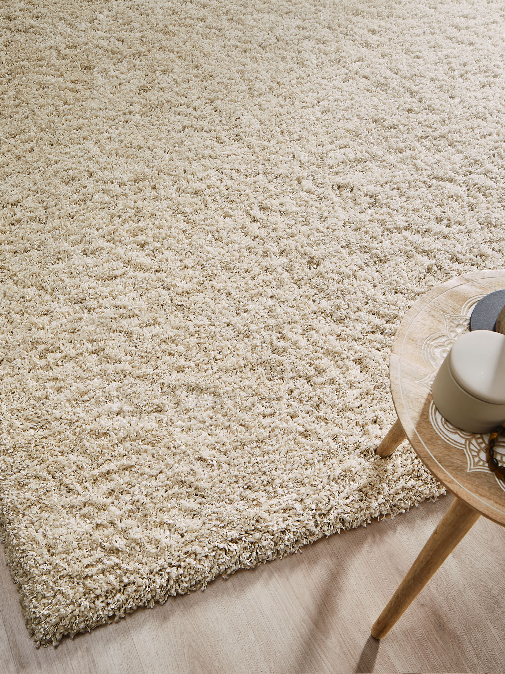 Creation Hochflor-Teppich, Creme